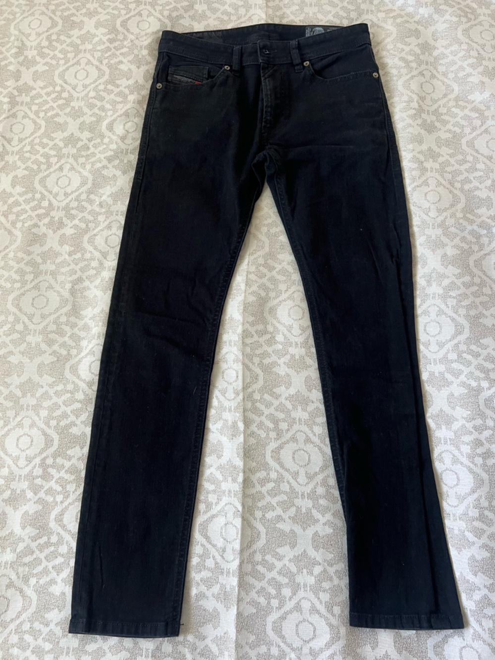 Diesel Black Men's THOMMER Jeans -  Slim-Skinny Cut Stretch